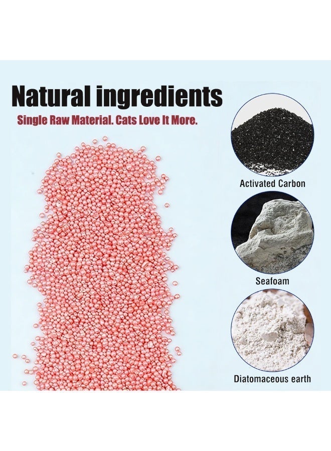 مزيل الروائح الكريهة لصندوق فضلات القطط - حبيبات وبلورات | يزيل رائحة القطط الكريهة ويحيد الروائح (ورد، 250 مل) - Image 3